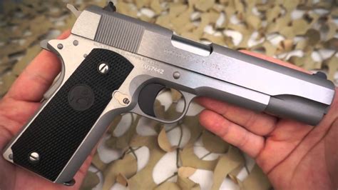 Colt 1911 Government Model Stainless 45acp Semi Auto Pistol Overview