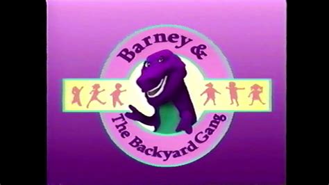 Barney And The Backyard Gang Intro 2 1990 60fps Youtube