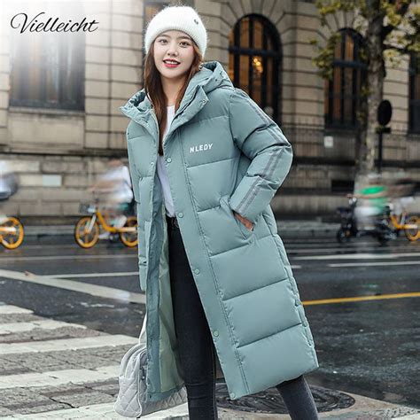 vielleicht winter coat women fashion lovers winter jacket women cotton padded parka long outwear