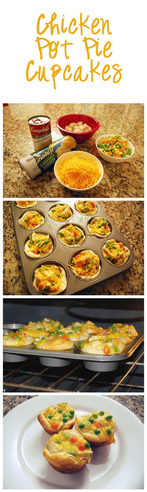 Chop the veggies pretty finely so they cook quickly. Chicken Pot Pie Cupcakes | Quick & Easy Recipes
