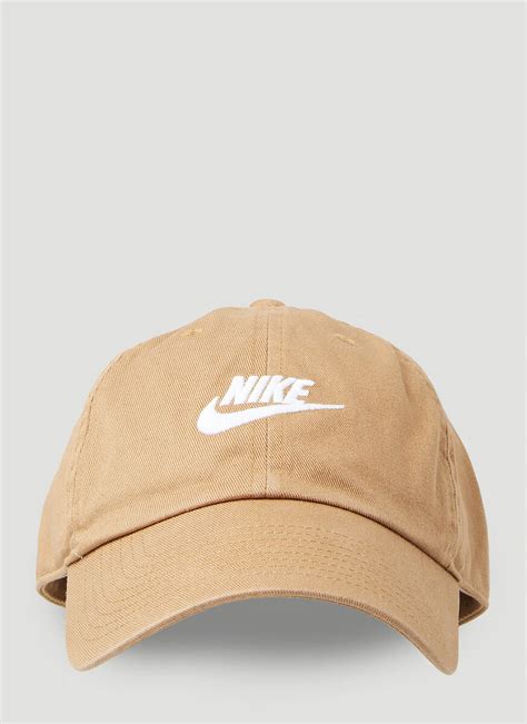 Nike Sportswear Heritage86 Futura Washed Cap In Beige Modesens