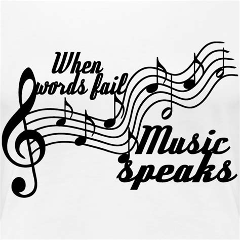 T Shirt And More Shop By Augustine T When Words Fail Music Speaks Women’s Premium T Shirt