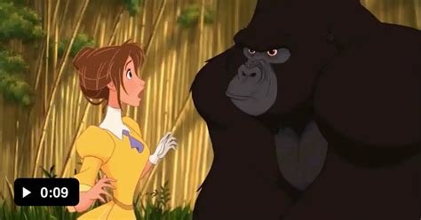In Tarzan 1999 Kerchak Is Beating His Chest With The Palms Of His Hands Just Like Real