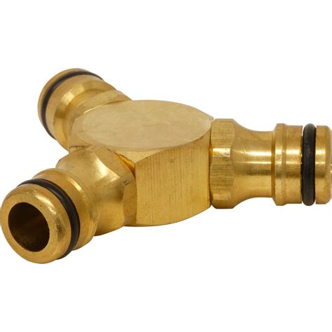 Brass quick connector male (1/2 20unf diam.mm 7,90). Brass 3 Way Connector 1/2"