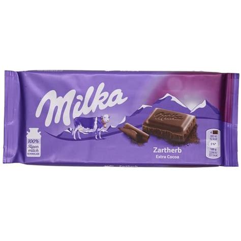 Buy Milka Dark Chocolate Zartherb Extra Cacoa Rich Flavour