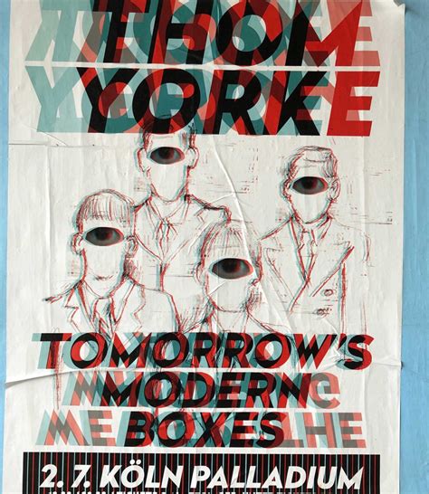 Thom Yorke Tourposter Tomorrow‘s Modern Boxes 25 Wr