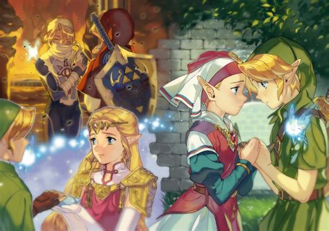 Link Princess Zelda Young Link Sheik Navi And 1 More The Legend