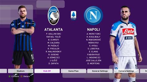 Mathematical prediction for napoli vs atalanta 3 february 2021. Atalanta vs Napoli PES 2020 - YouTube