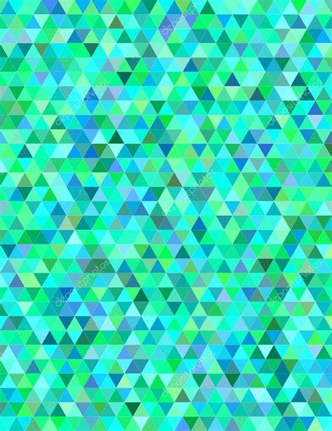 Green Blue Triangle Mosaic Vector Background Stock Vector Image By