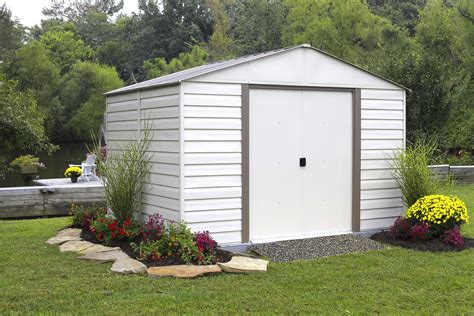 Rent or buy a storage shed custom to your needs at leonard. Arrow VM1010 Milford 10' x 10' Vinyl-Coated Steel Storage Shed