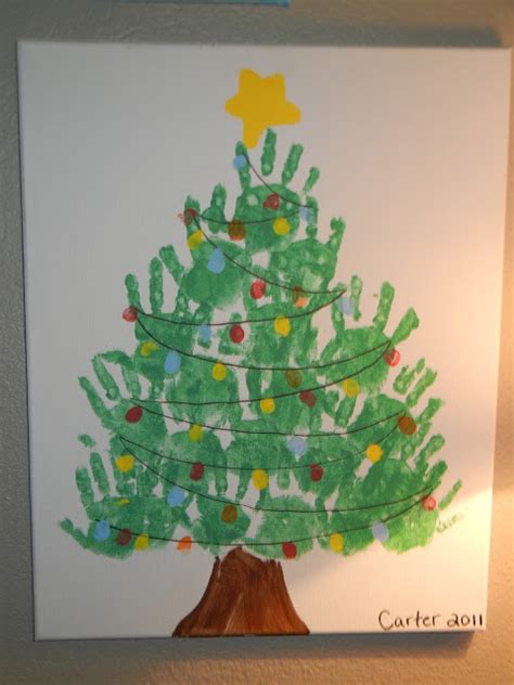 17 Handprint Christmas Tree Tutorials Guide Patterns