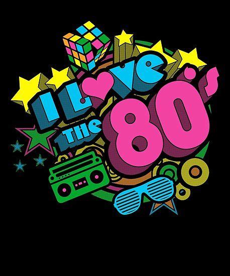 Poster For Sale Mit Ich Liebe Die 80er Jahre Retro Eighties Pop