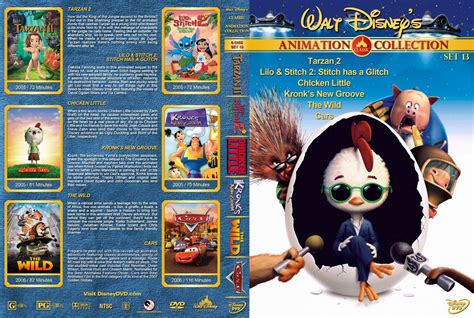 Walt Disney S Classic Animation Collection Set 13 Movie Dvd Custom Covers Tarzan 2 Lilo