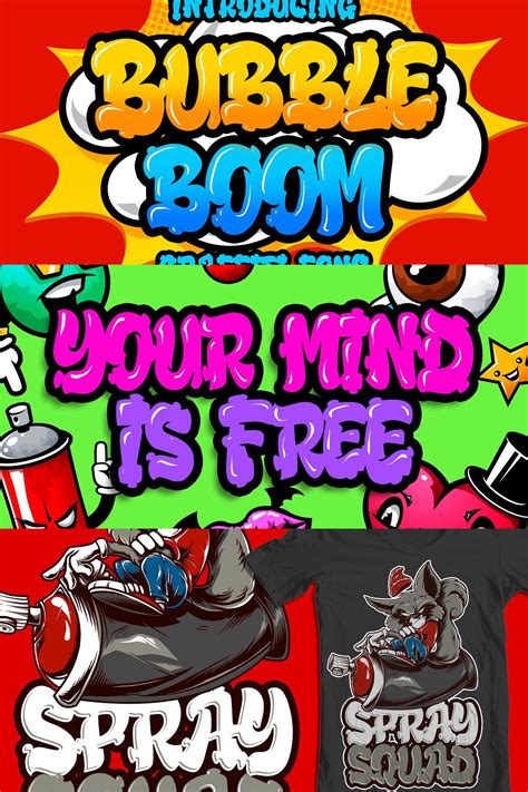Graffiti can have different styles. Bubble Boom - Graffiti Font | Graffiti font, Graffiti ...