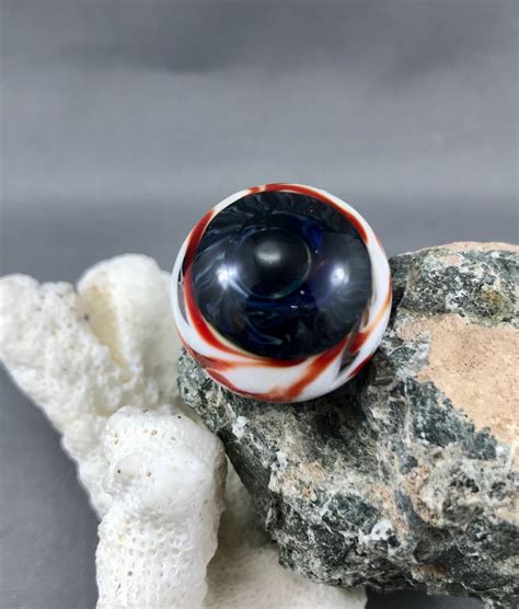 Evil Eye Lampwork Eyeball Marble Glass Eyeball Collectible Etsy
