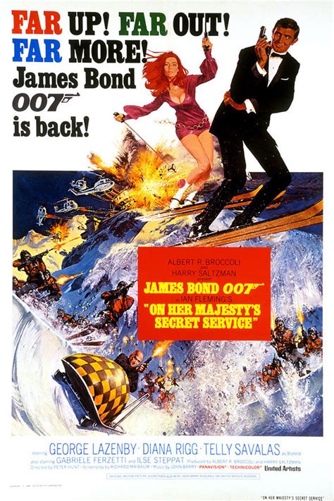 On Her Majestys Secret Service James Bond Movie Posters Best James Bond Movies James Bond