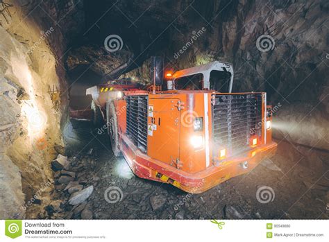 Gold Mining Underground Stock Photo Image Of Equipment 95549880