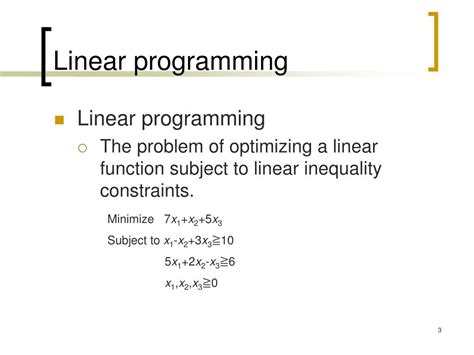 Ppt Linear Programming Introduction And Duality Powerpoint