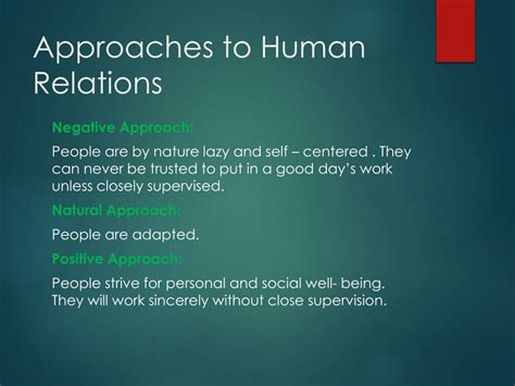 Ppt The “human Relations” Approach Powerpoint Presentation Free