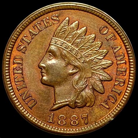 Sold Price 1887 Indian Head Penny Closely Uncirculated December 6