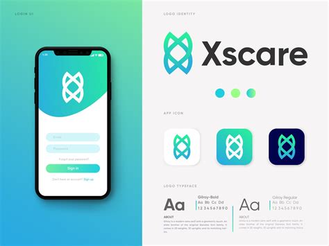 Xscare Logo And Brand Identity Design Modern Logo Uplabs
