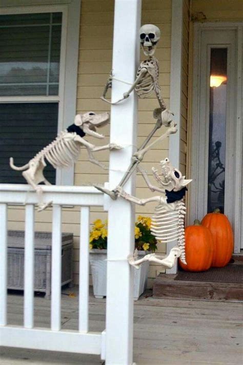 50 Halloween Front Porch Decorations Hative