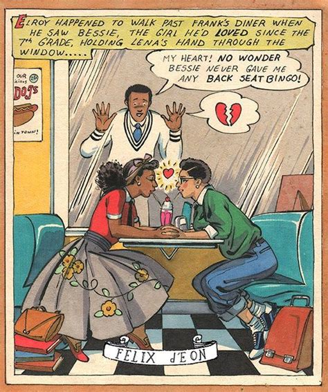 An Old Comic Book Cover With Two Women Sitting At A Table Talking To Each Other