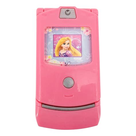 Toy Flip Phone Princess Pink Pretend Play Dialing Sounds Toy