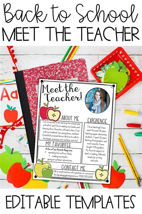 Meet The Teacher Template Editable Meet The Teacher Meet The Teacher Template Teacher Templates