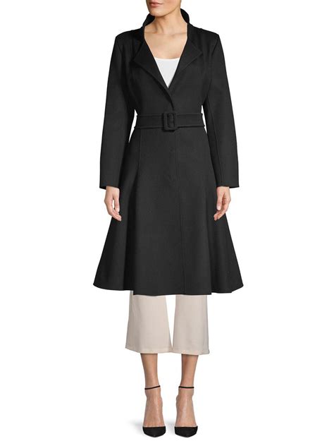 There's a new outerwear icon in town: Oscar de la Renta Belted Wool & Cashmere Coat in Black - Lyst