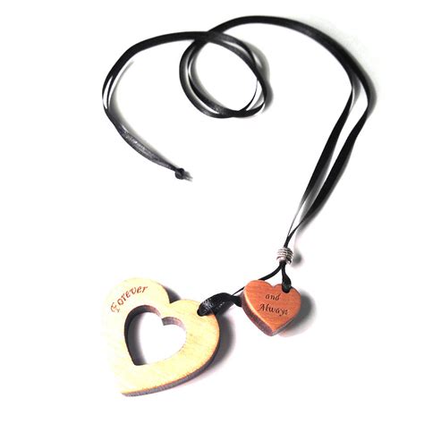 Personalised Wood Heart Pendant By Create T Love