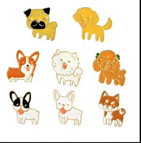 Dog Enamel Pin Personalised Pin Badge T Dog Badge Dog Etsy Uk