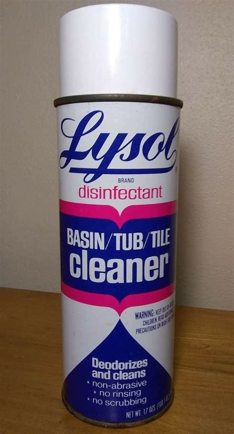 While it is easy to clean, it can be scratched using the wrong tools and supplies. Lysol Basin Tub and Tile Cleaner spray can | Tile cleaners ...