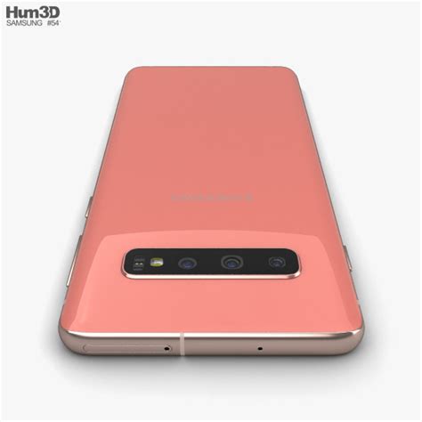 Samsung Galaxy S10 Flamingo Pink 3d 모델 전자 기기 On Hum3d