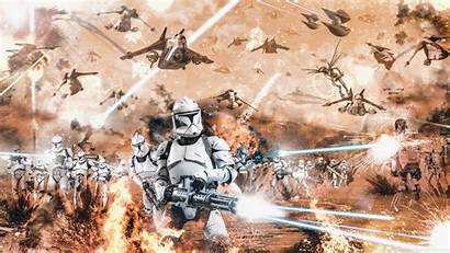 Wars Star Battle Geonosis Wallpapers Backgrounds Freecreatives