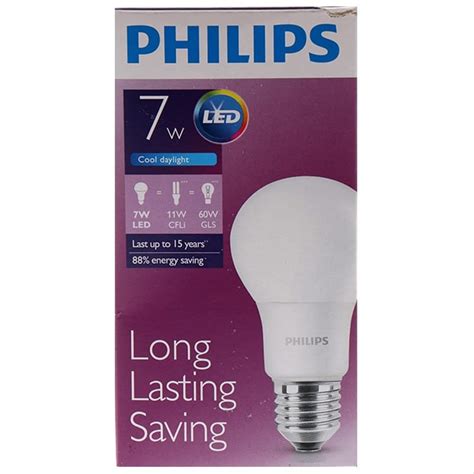 Jual Lampu Bohlam Dop Bulb Led Philips E27 7 Watt 7w Putih