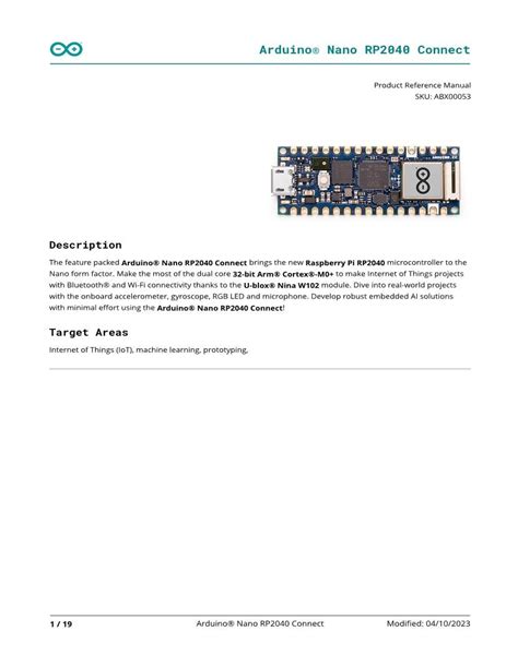 Arduino Semiconductors Datasheets Mouser