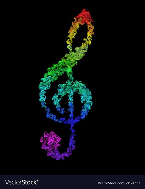 Cool Rainbow Music Notes