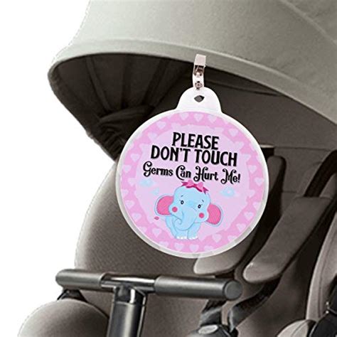 Baby Safety Sign No Touching Tag Newborn Baby Preemie Stroller Tag Baby