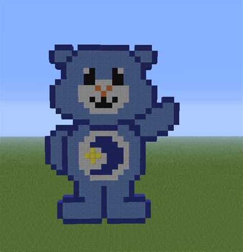 Dark Blue Care Bear Minecraft By Minecraftpixelartist On Deviantart
