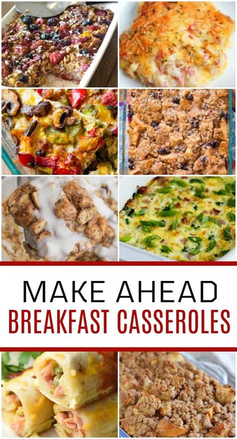 Make Ahead Breakfast Casserole Recipes