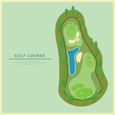 Golf Course From Top View Illustration 186925 Vector Art At Vecteezy