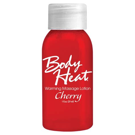 body heat warming massage lotion cherry 1oz kkitty products