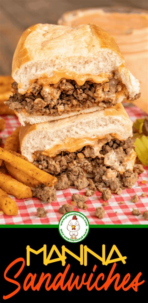 These full ground beef barbecue sandwiches really hit the spot after a busy day.they are easy to make and have a fantastic blend of seasonings that no one. Manna Sandwiches - easy ground beef sandwiches with ...