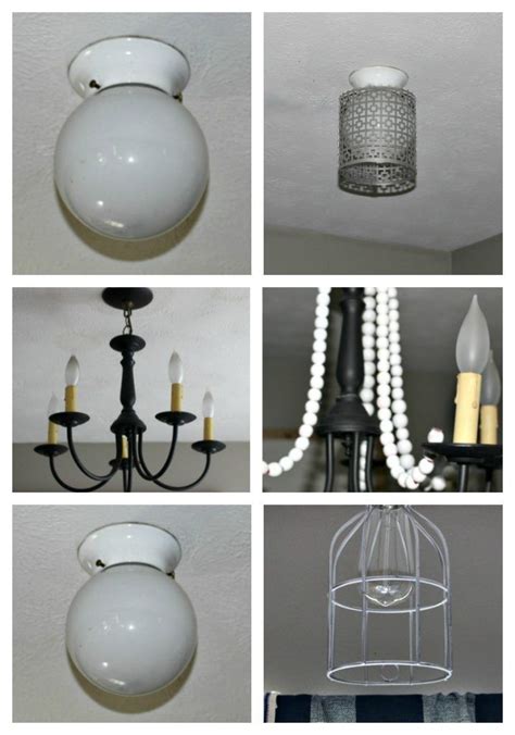 This week on modern builds, i'm taking basic, 4 foot amazon shop lights and using common materials to turn them into modern, functional pendant light fixtures that have major wow factor. 4 Easy Ceiling Light Makeovers That Are Renter Friendly | Diy light fixtures, Ceiling lights ...
