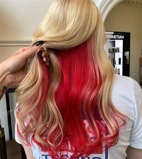 15 Ways To Style Blonde Hair With Red Underneath In 2023 Hairstylecamp