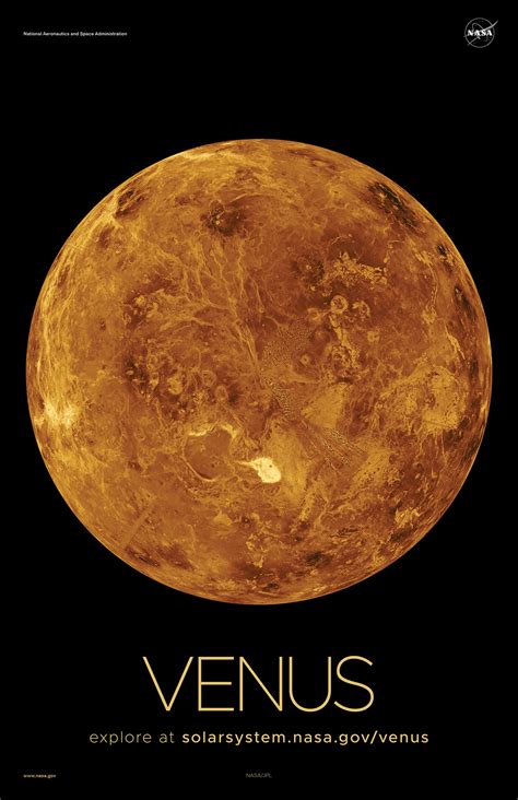 Venus Poster Version A Nasa Solar System Exploration