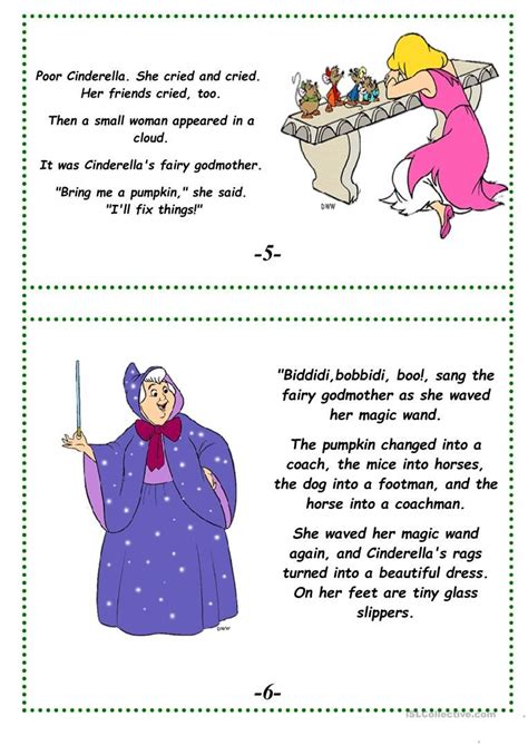 Cinderella A Fairy Tale English Esl Worksheets For Distance