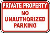 Private Parking Signs For Sale