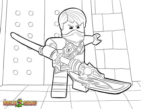 Kleurplaat Lego Ninjago Jay